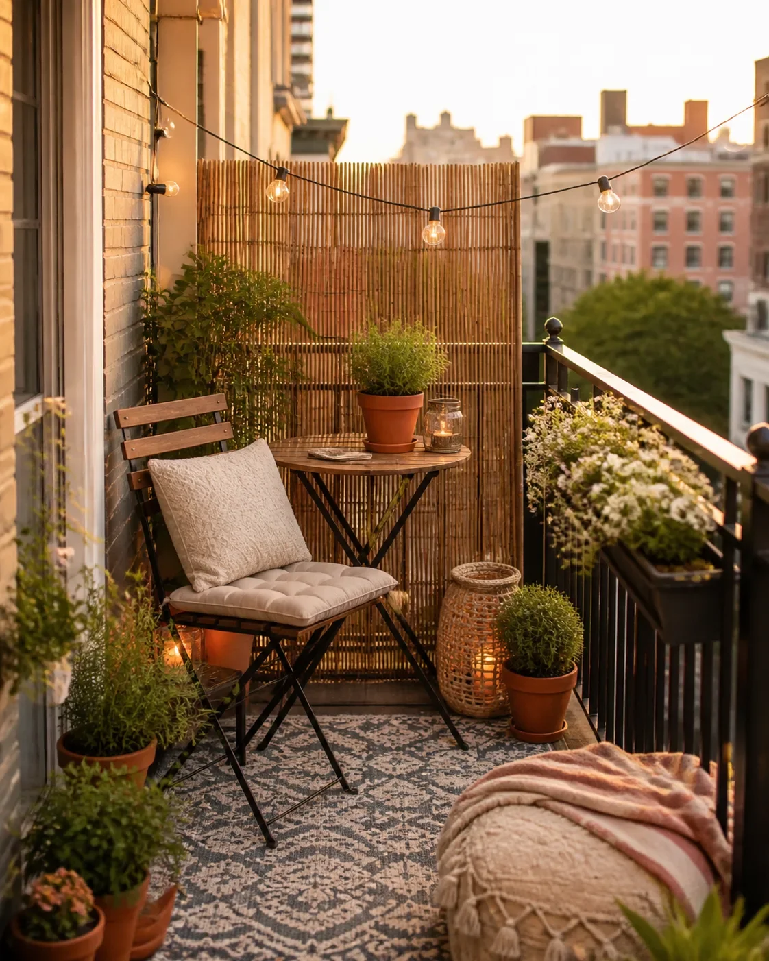 Renter-friendly balcony makeover